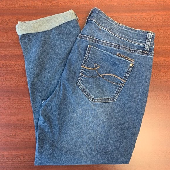 DKNY Rolled Cuff Jeans - Picture 1 of 8